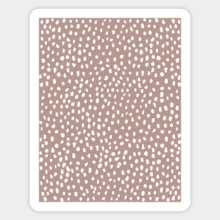 Mauve Dalmatian Print Mask Sticker